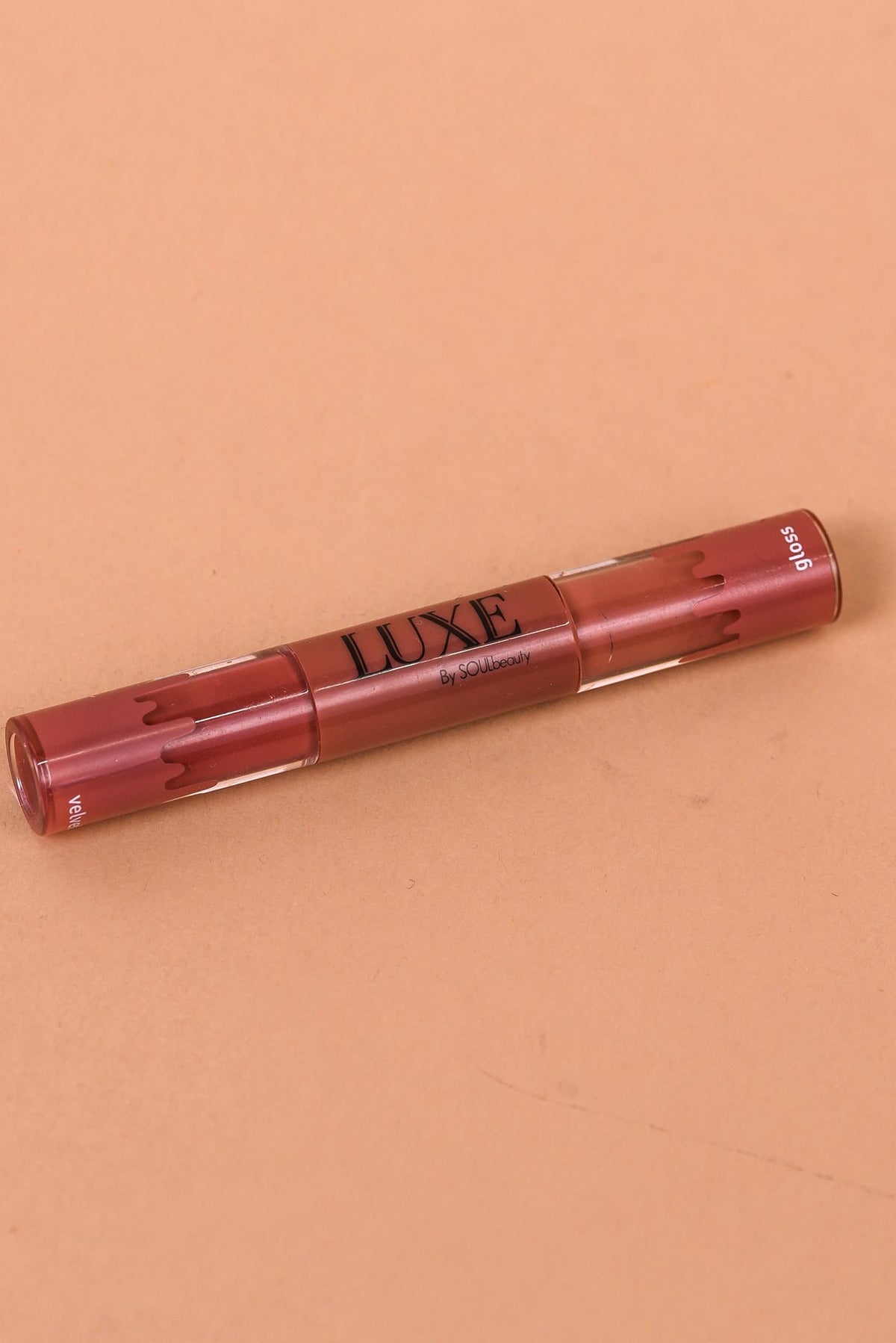 'Sweet Talker' Burgundy Dual Matte Lipstick & Gloss #6 - LUX086