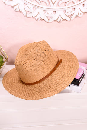 Tan Fedora With Brown Band - HAT1369TN