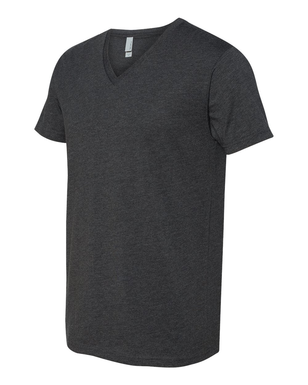 6240 CHARCOAL CVC SHORT SLEEVE V NECK
