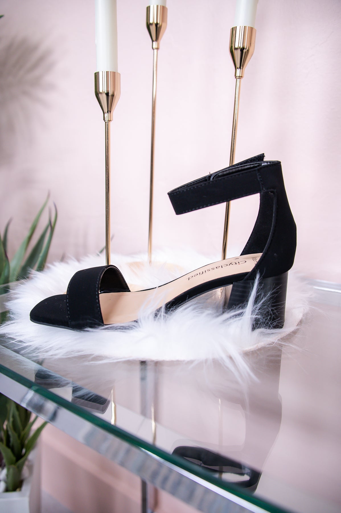 Evenings In The City Black Heels - SHO2557BK