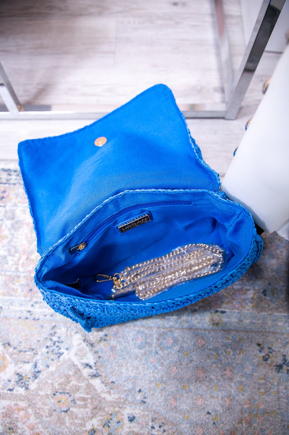 Vacation Essential Cobalt Blue Woven Bag - BAG1815CBL