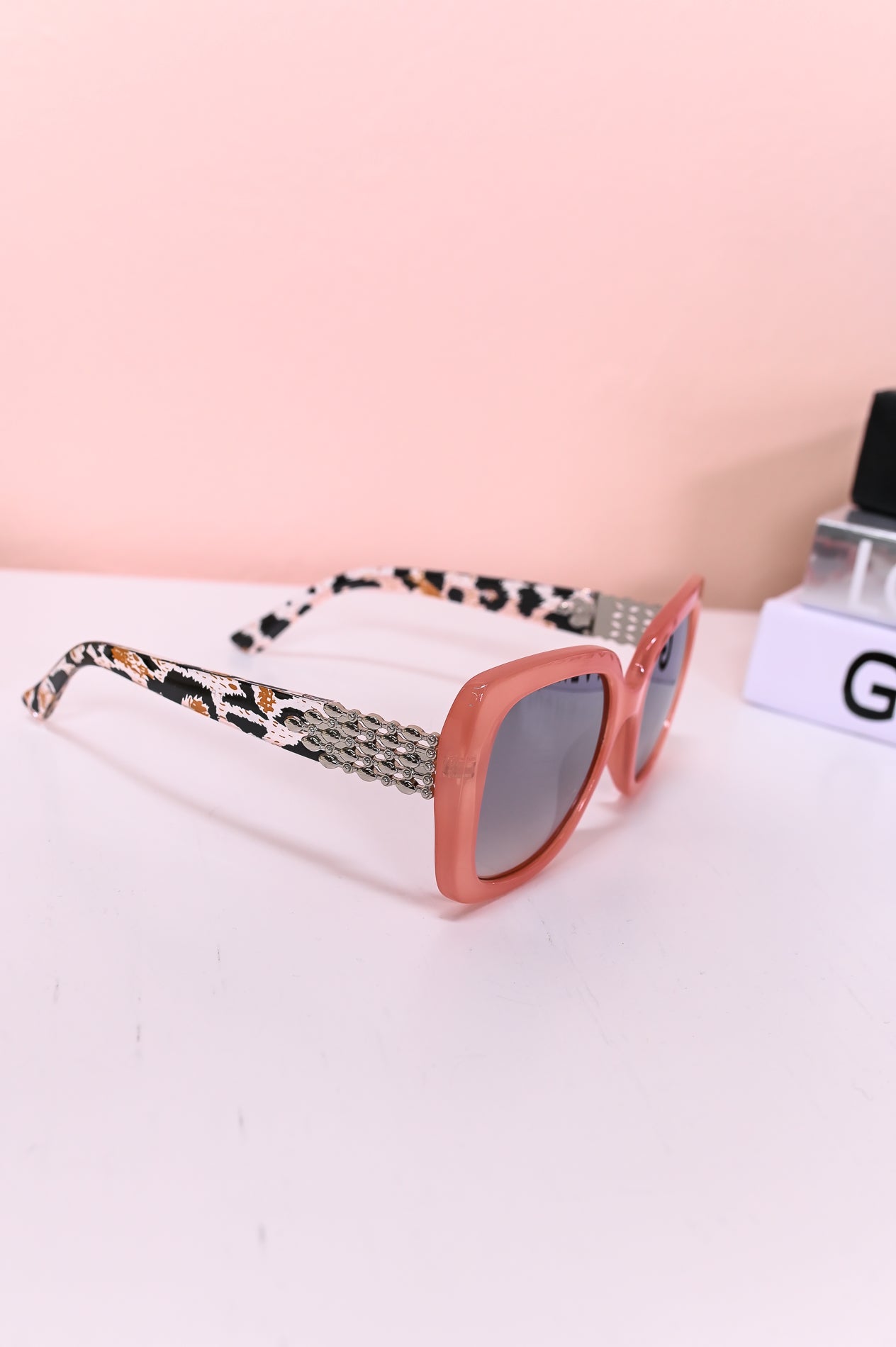 Pink/Silver Printed Butterfly Lens Sunglasses - SGL354PK