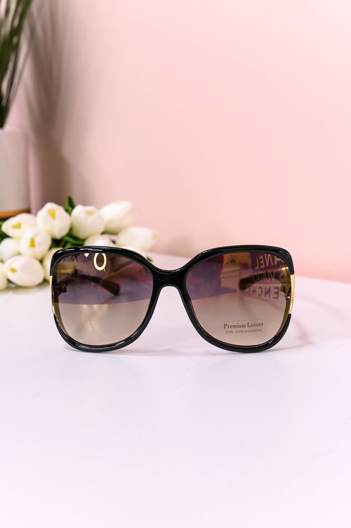 Black/Gold Sunglasses - SGL344BK