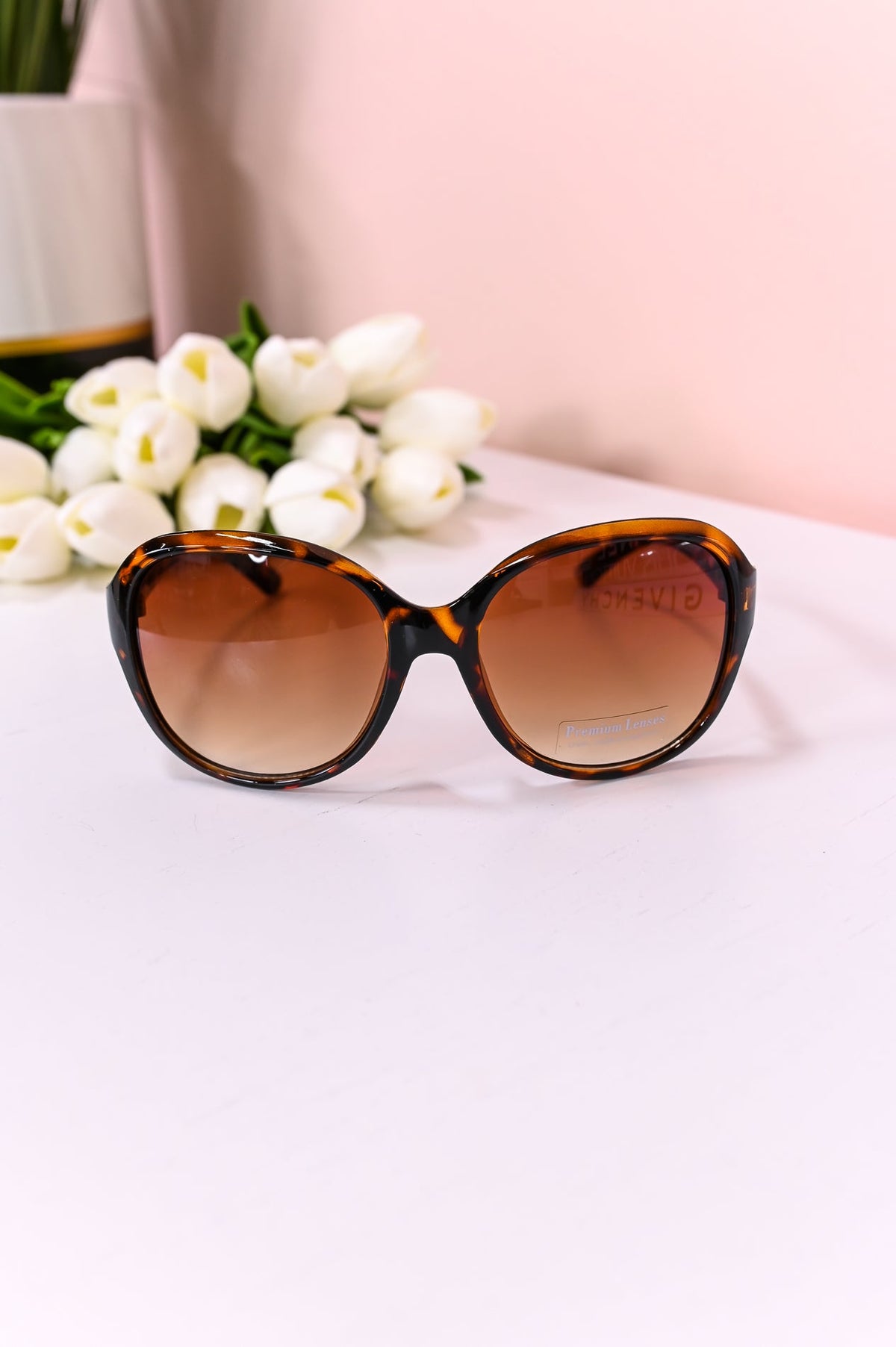 Brown/Gold Printed Sunglasses - SGL353BR