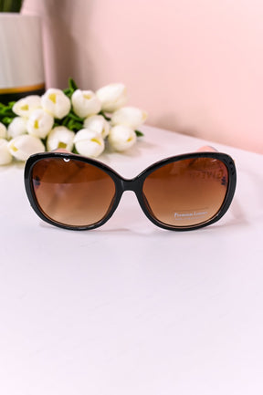 Pink/Black Frame/Brown Lens Sunglasses - SGL327PK