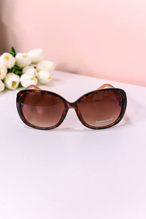 Rust/Brown Printed/Brown Lens Sunglasses - SGL325RU