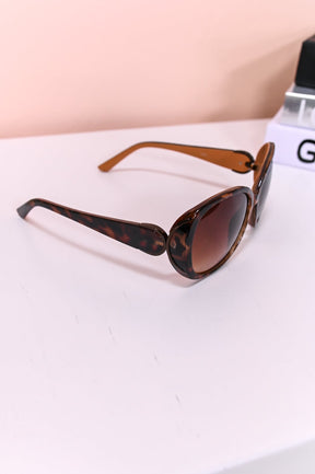 Rust/Brown Printed/Brown Lens Sunglasses - SGL325RU