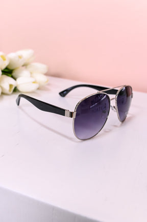Black Aviators Lens Sunglasses - SGL335BK