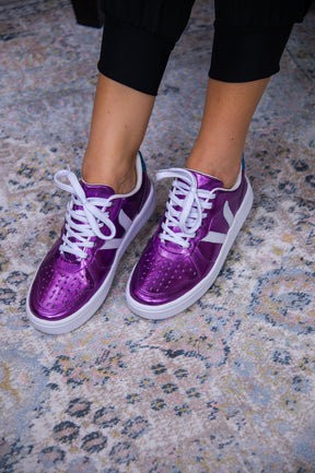 Keep Up The Energy Purple/Blue Sneakers - SHO2562PU