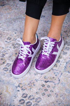 Keep Up The Energy Purple/Blue Sneakers - SHO2562PU