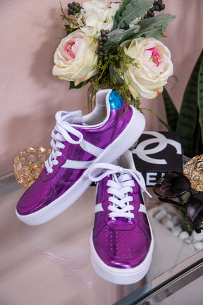 Keep Up The Energy Purple Blue Sneakers SHO2562PU