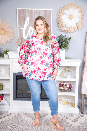 Looking For Paradise Mauve/Multi Color Floral Top - T6633MV