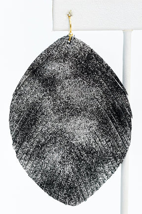 Silver Metallic Fringe Earrings - EAR3057SI