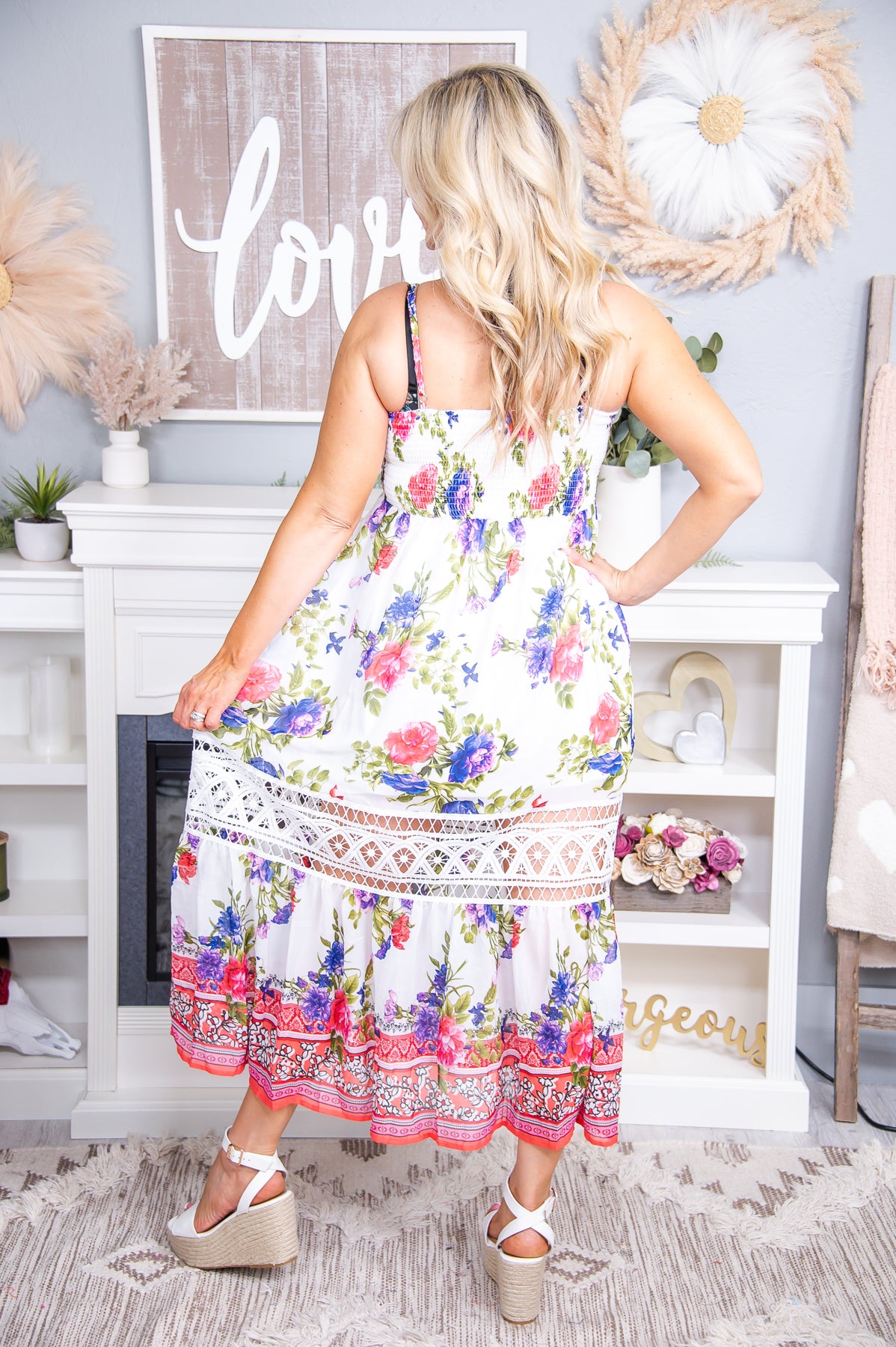On Island Time Off White/Multi Color Floral Maxi Dress - D4620OW
