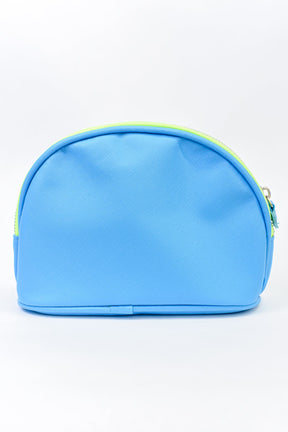 Neon Sky Blue/Neon Green Makeup Bag - MUB940NSB