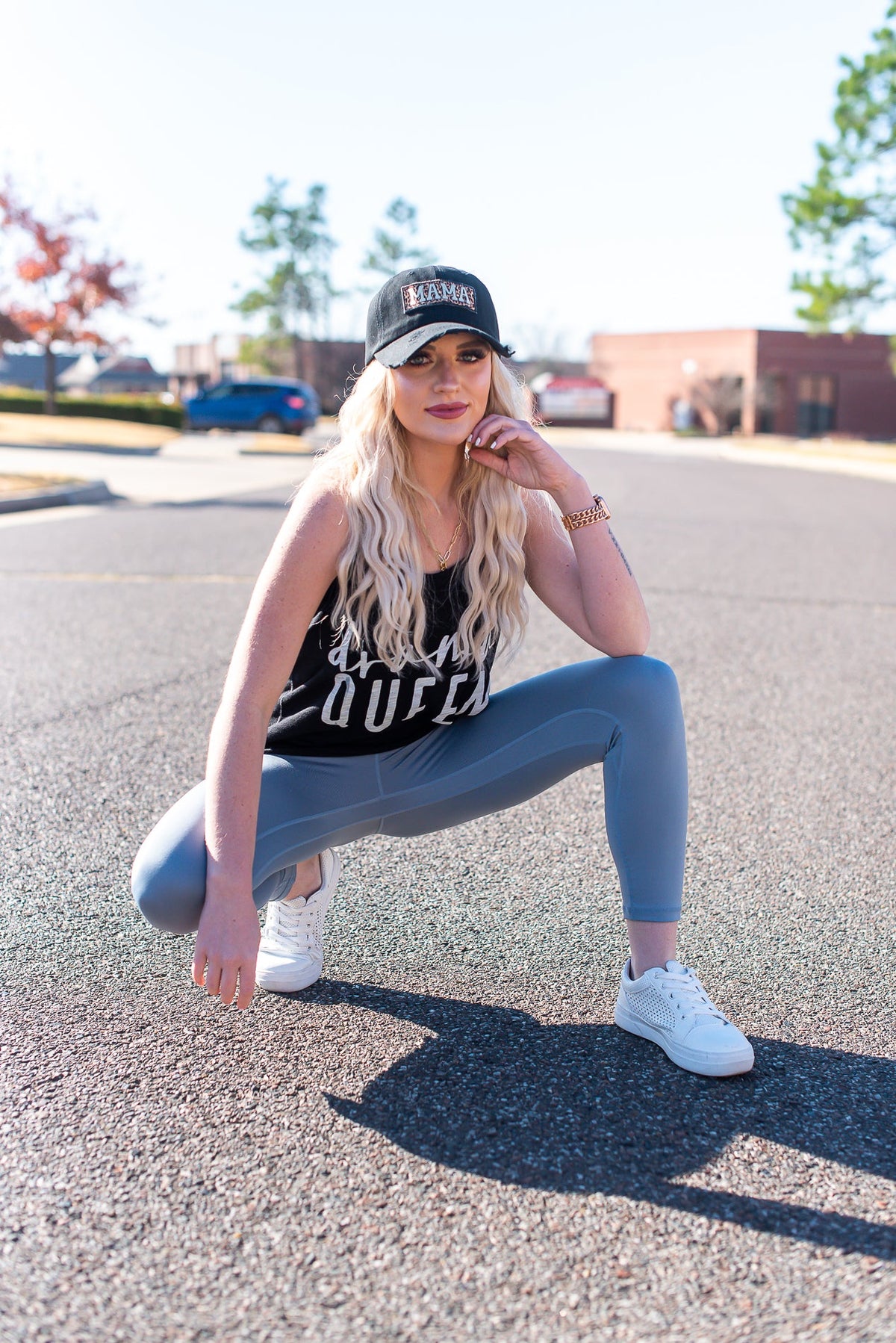 Drama Queen Black Tank Graphic Tee - A1749BK