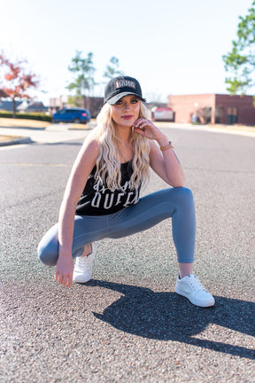 Drama Queen Black Tank Graphic Tee - A1749BK