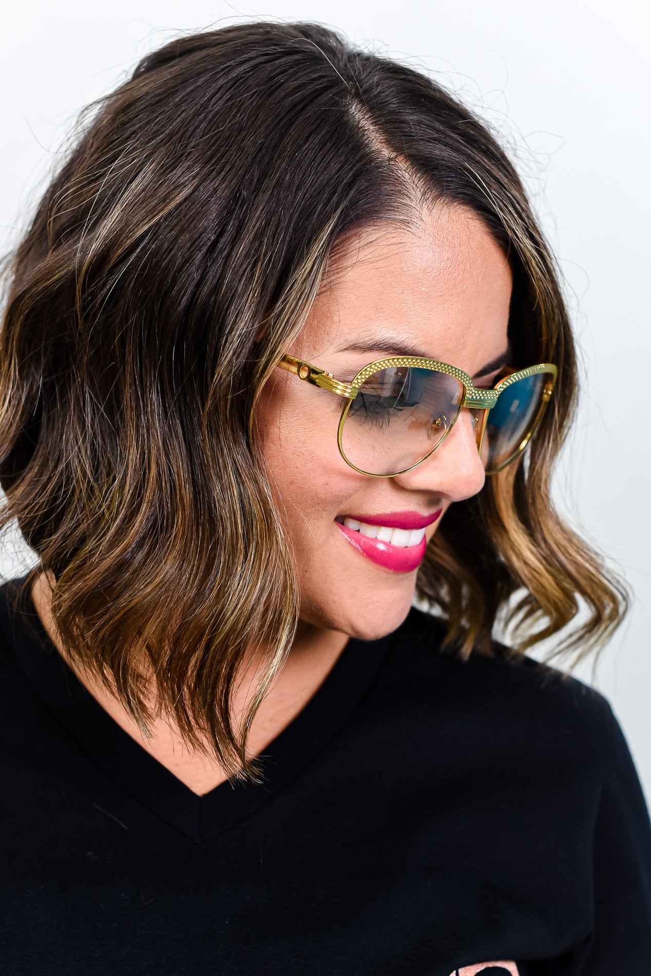 Gold Frame/Natural/Mirrored Lens Sunglasses - SGL296NA