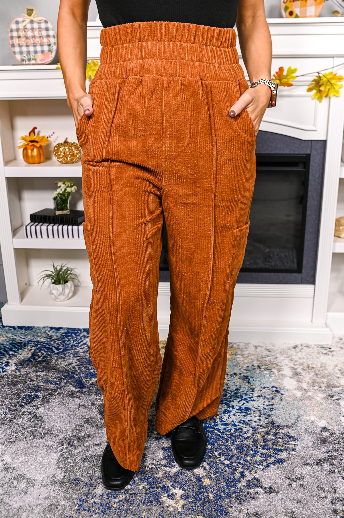 I'm Not So Common Camel Solid Courdouy Pants - PNT1284CA