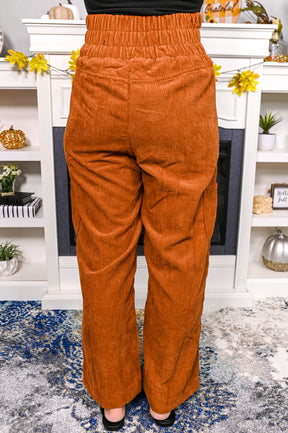 I'm Not So Common Camel Solid Courdouy Pants - PNT1284CA