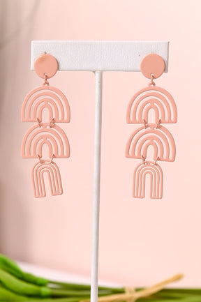 Nude Triple Cut Arch Earrings - EAR3894NU