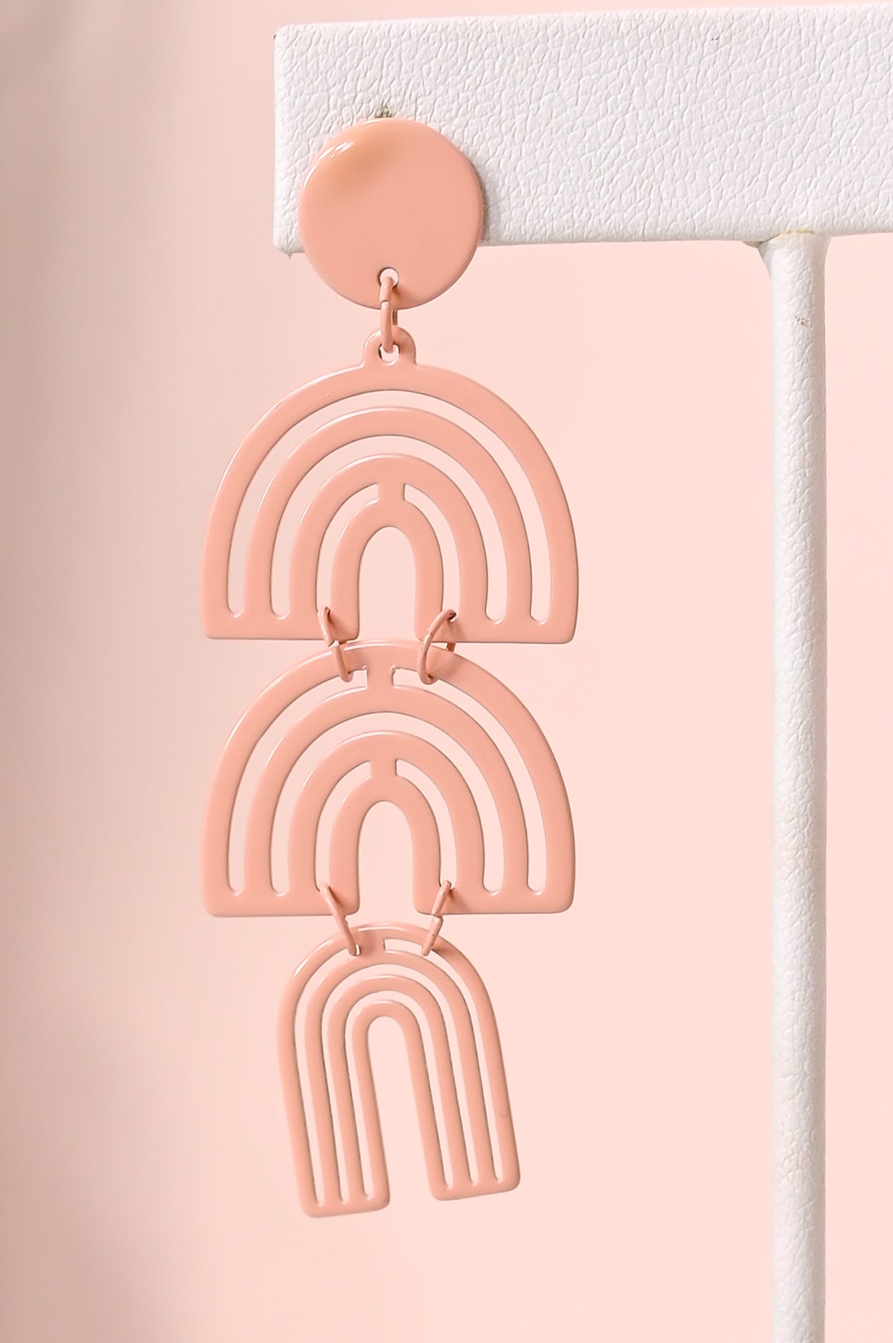 Nude Triple Cut Arch Earrings - EAR3894NU