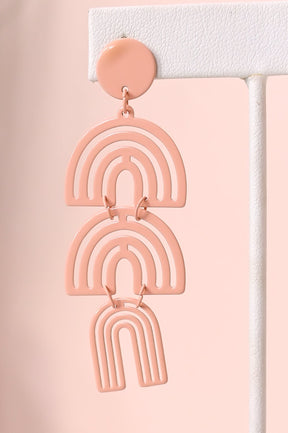 Nude Triple Cut Arch Earrings - EAR3894NU