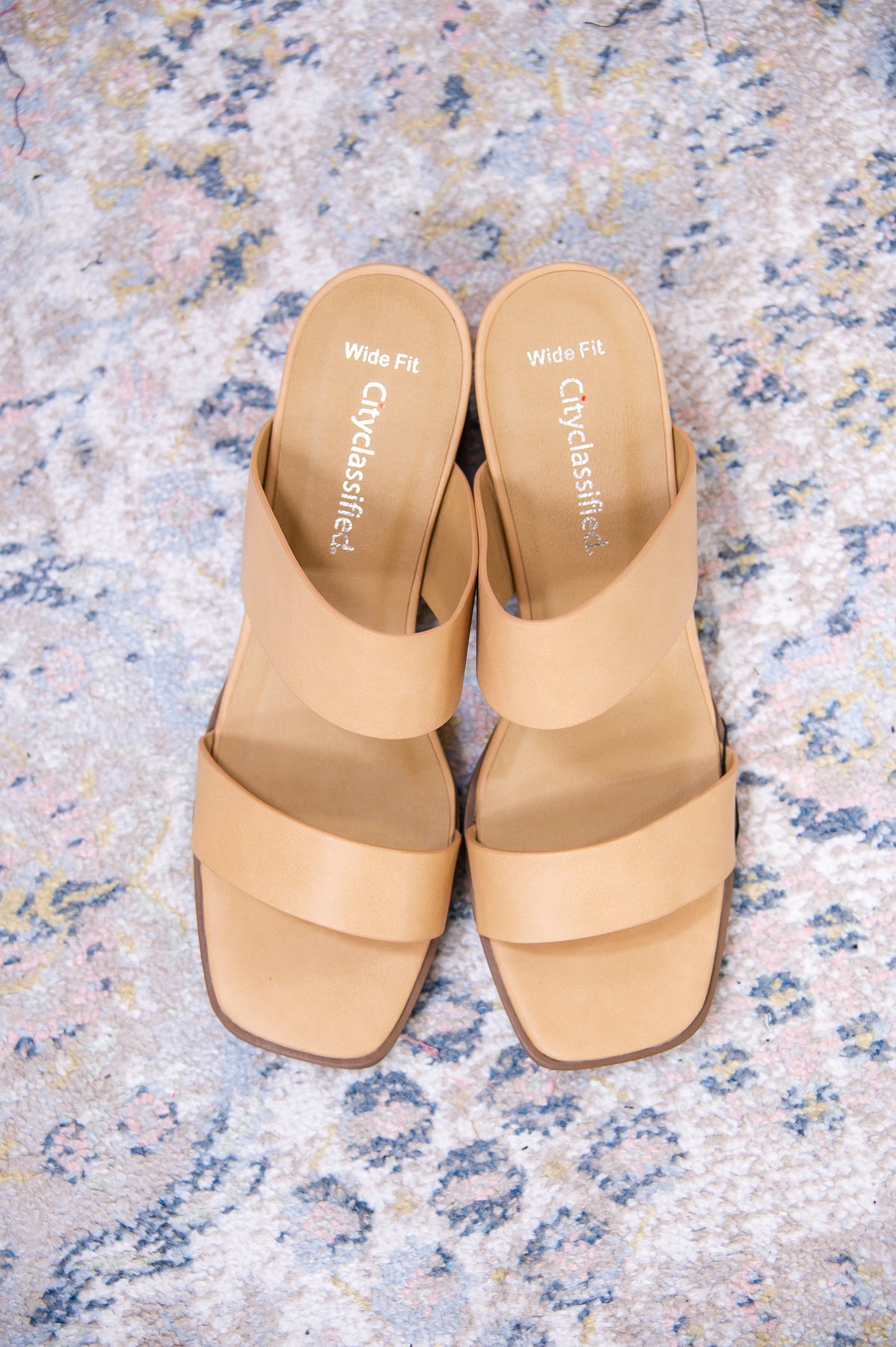 Taking The First Step Natural Slip On Heels - SHO2577NA