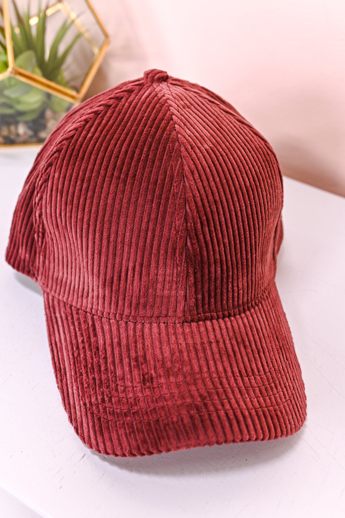 Burgundy Corduroy Hat - HAT1425BU