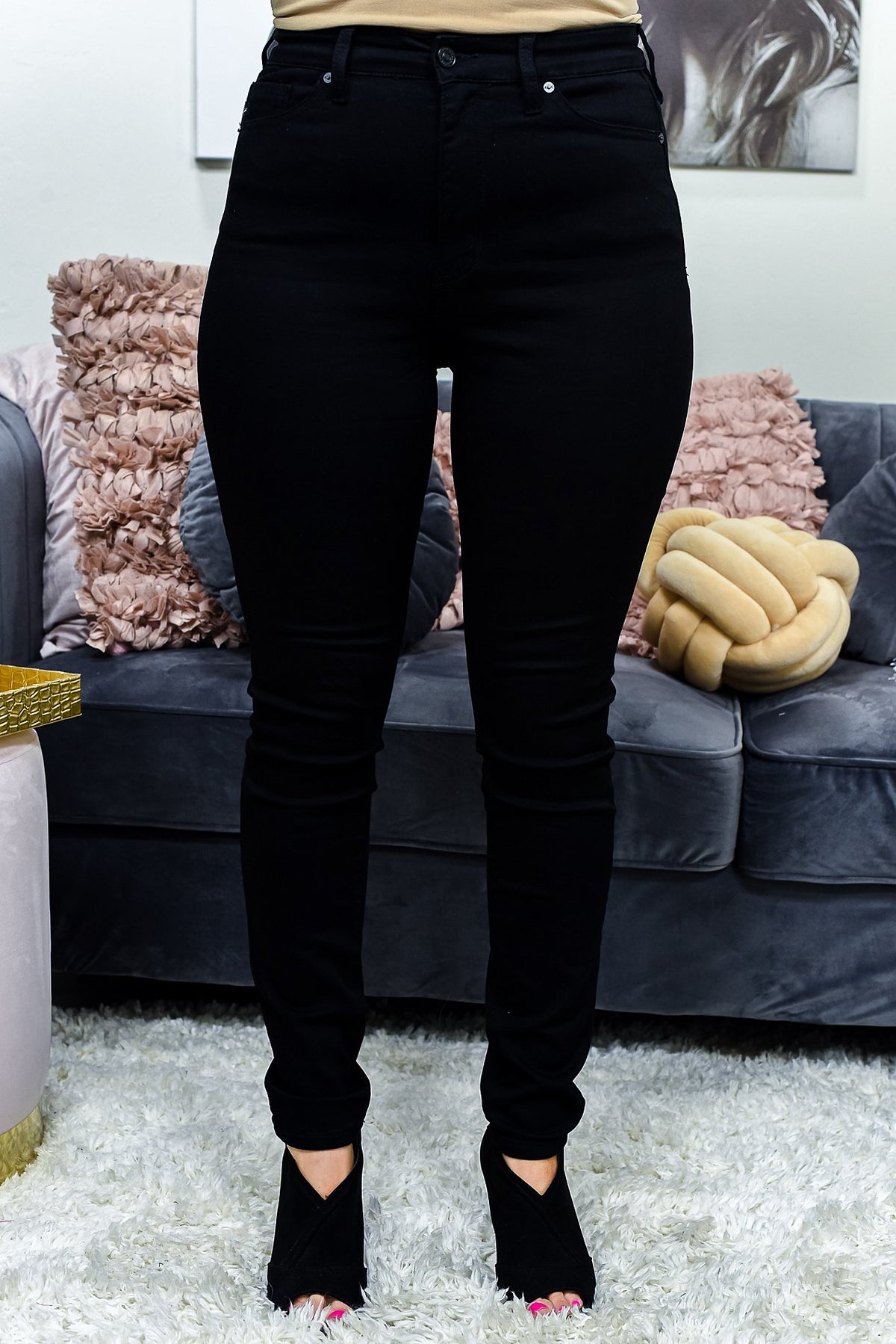 Stylish Vibes Black Jeans - K671BK