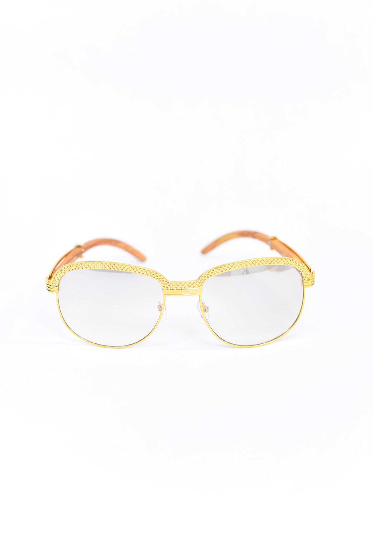 Gold Frame/Natural/Mirrored Lens Sunglasses - SGL296NA