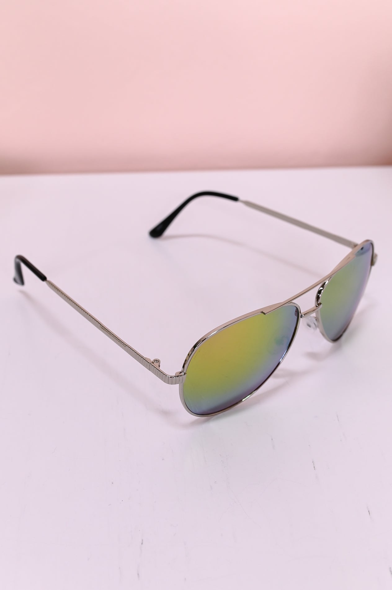 Taupe/Multi Color Aviator Sunglasses - SGL349TA
