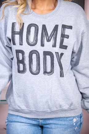 Homebody Athletic Heather Nublend Graphic Sweatshirt - A2666AHN