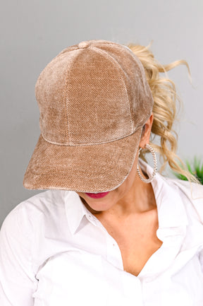Taupe Solid Hat - HAT1430TA