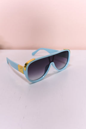 Multi Color/Gold Bold Aviators Sunglasses - SGL304 - FREE hard case