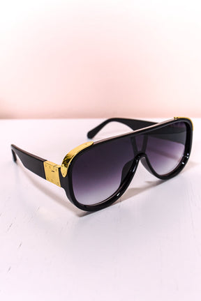 Multi Color/Gold Bold Aviators Sunglasses - SGL304 - FREE hard case