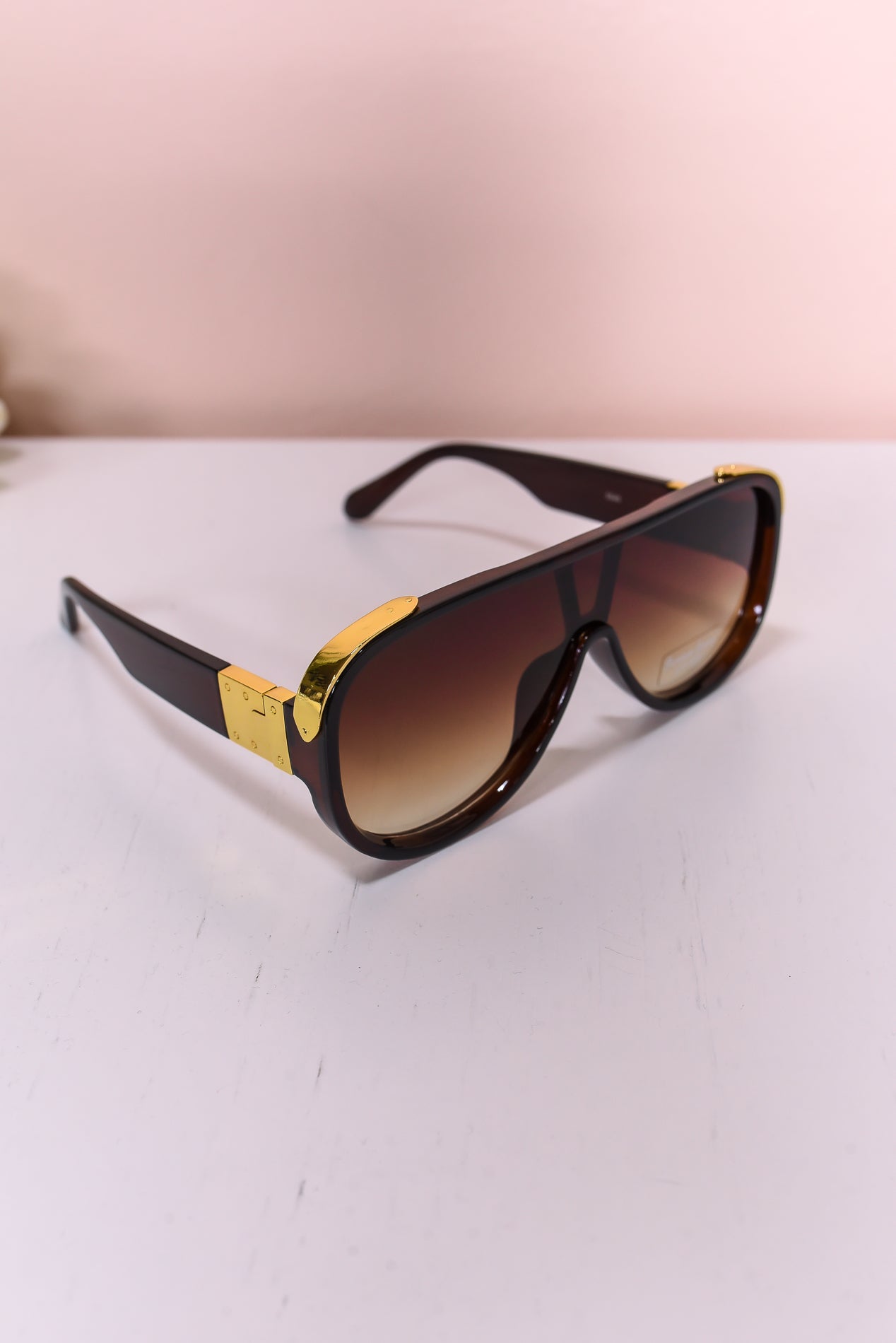 Multi Color/Gold Bold Aviators Sunglasses - SGL304 - FREE hard case