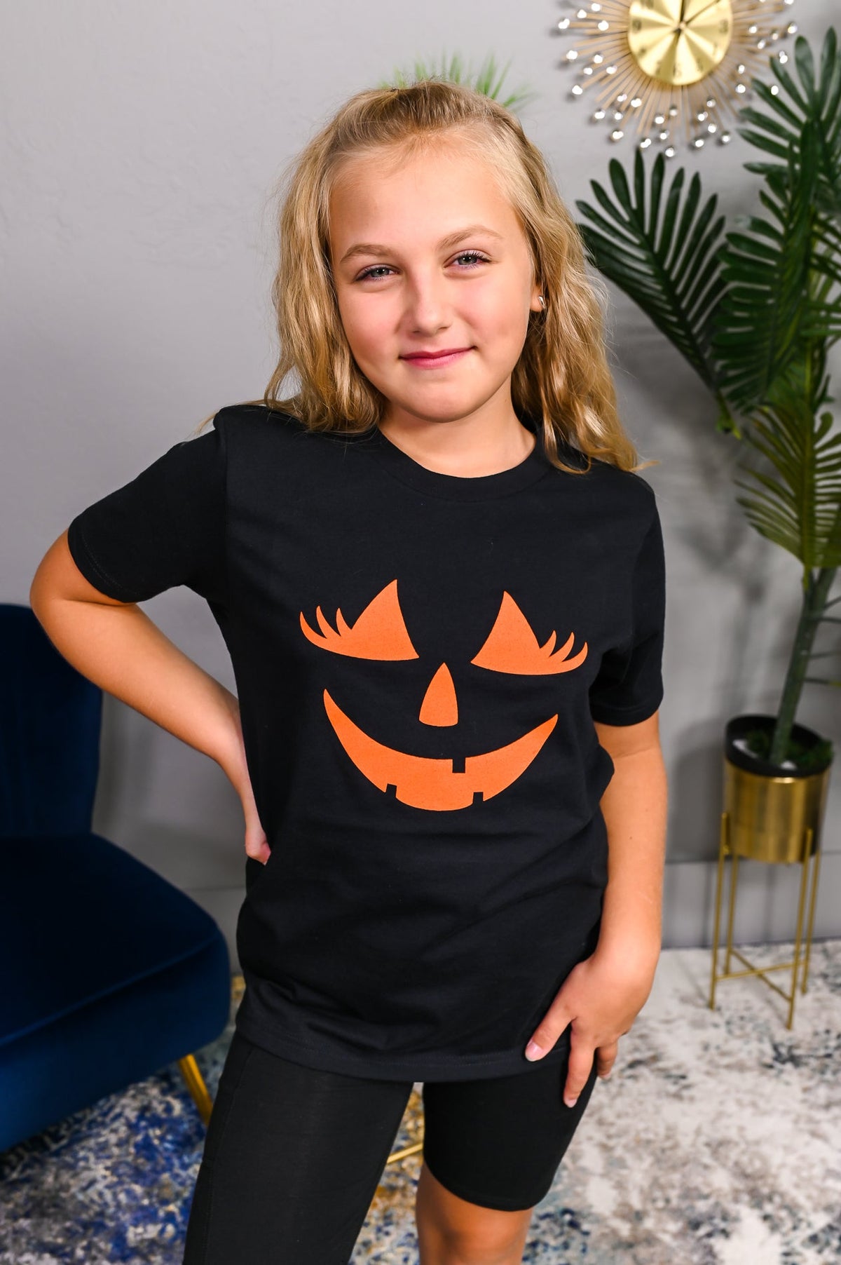Jack-O-Lashes Black Mommy And Me Graphic Tees - A2151BK
