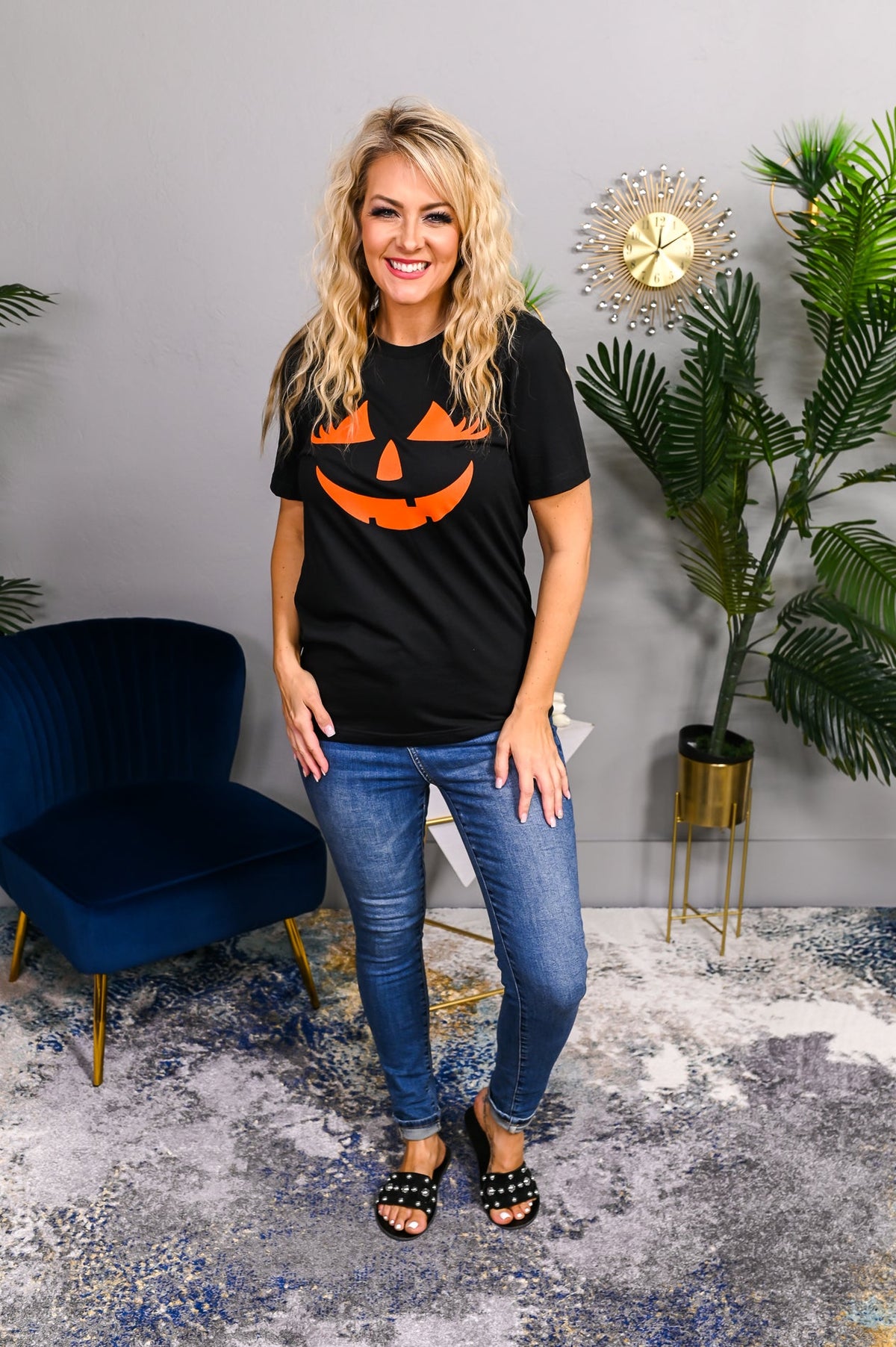 Jack-O-Lashes Black Mommy And Me Graphic Tees - A2151BK