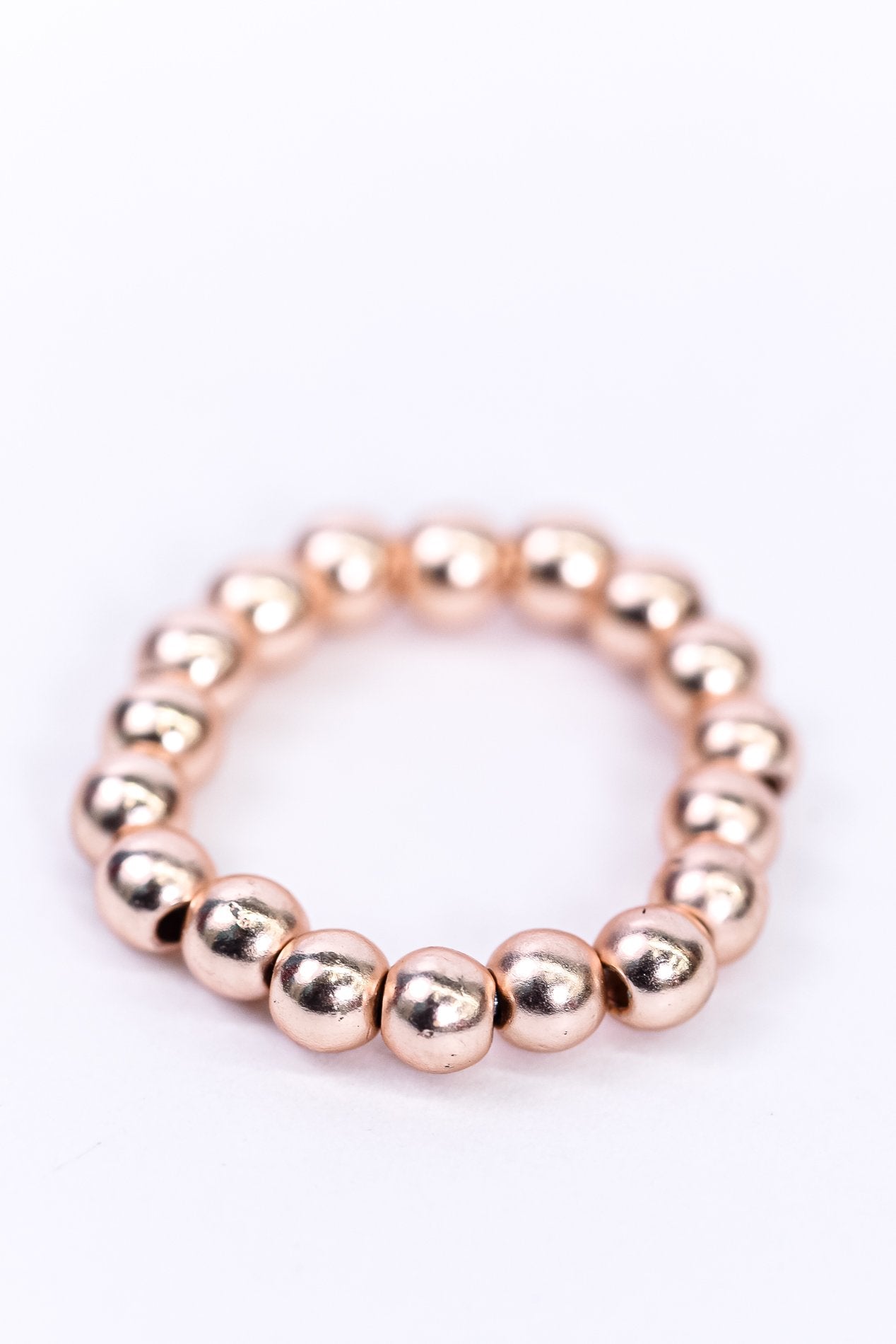 Gold/Silver/Rose Gold/Beaded/Stretch/6 Piece Ring Set - RNG1093MU