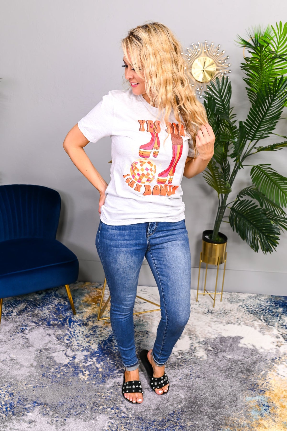 I Can Boogie Ash Graphic Tee - A2144AH