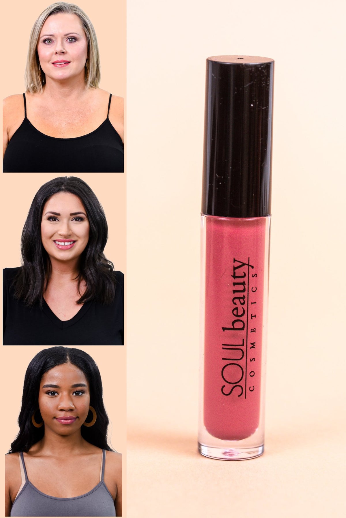 'Pout' Dark Pink Shimmer Lip Gloss - LG14DPK