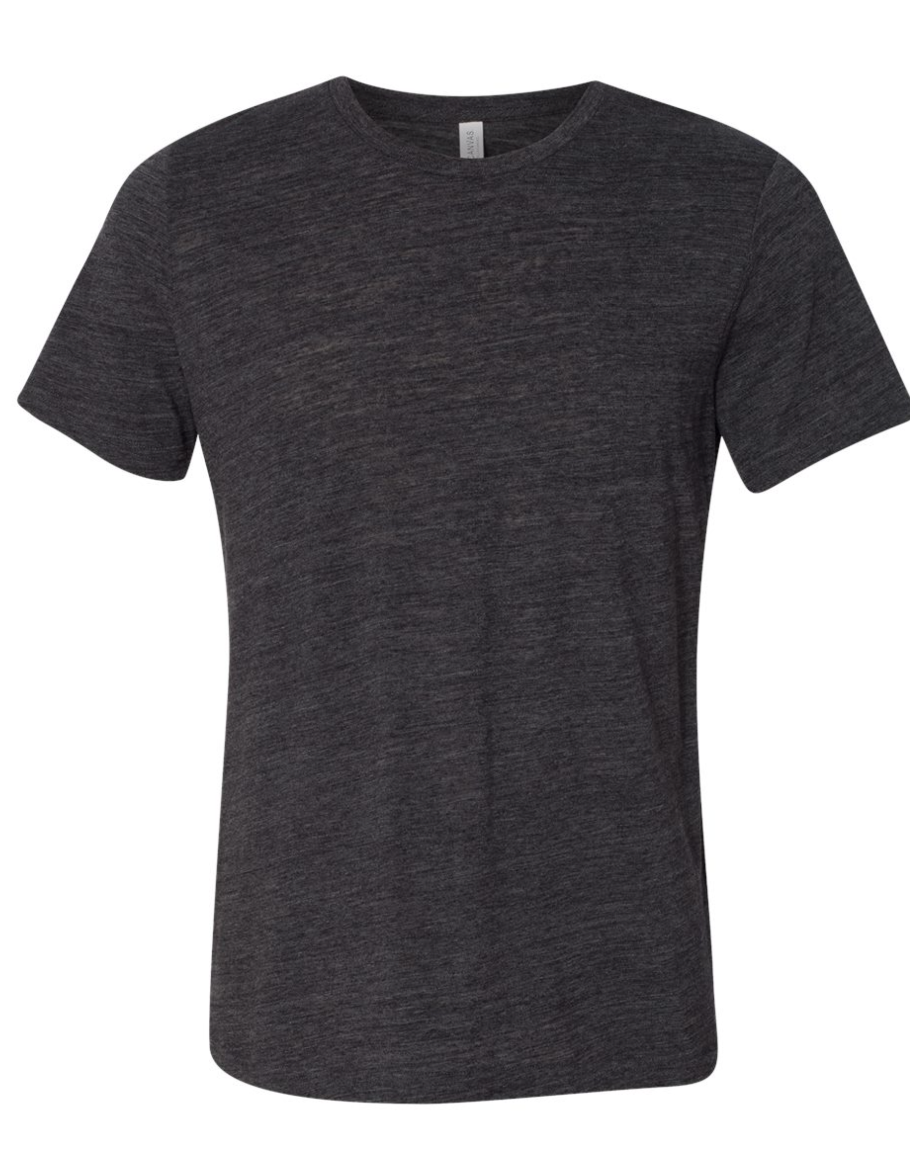 3650 CHARCOAL BLACK SLUB UNISEX CREW
