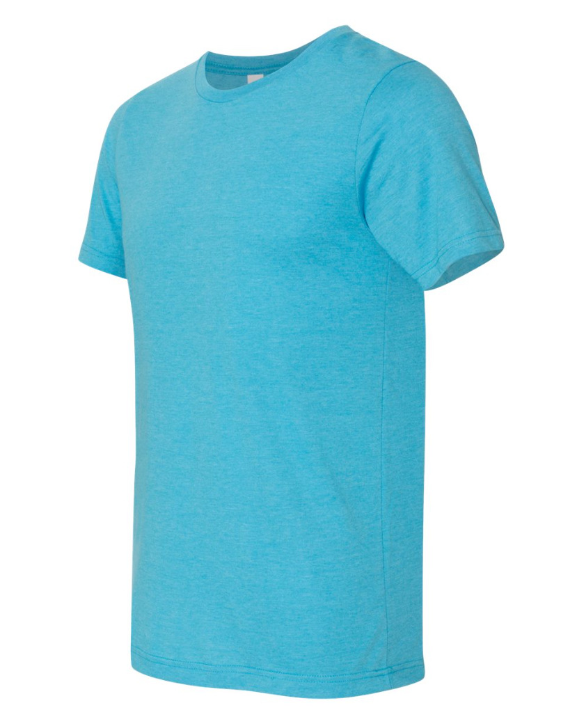3001CVC HEATHER AQUA UNISEX CREW