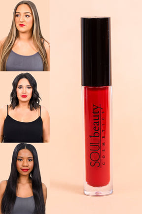 'Soul' Red Matte Liquid Lipstick - FS44RD