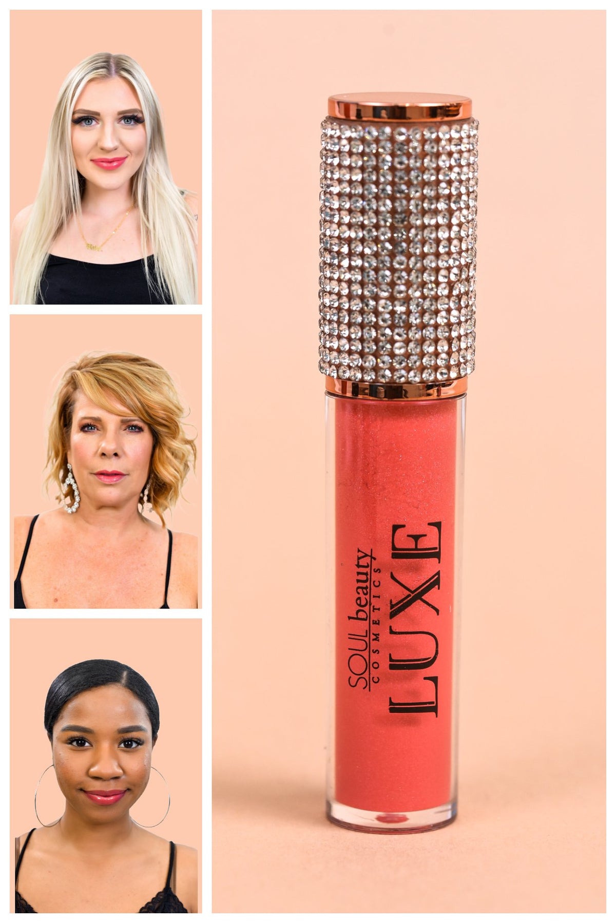 'Pink Lippie' Pink Glitter Lip Gloss - LUX036